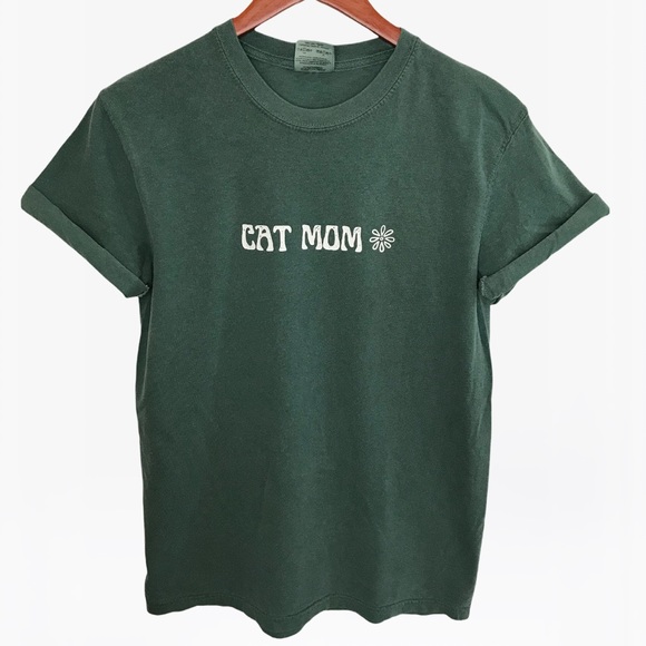 CAT MOM Unisex Adult 100% Cotton Crewneck T-Shirts - Various - Picture 5 of 10